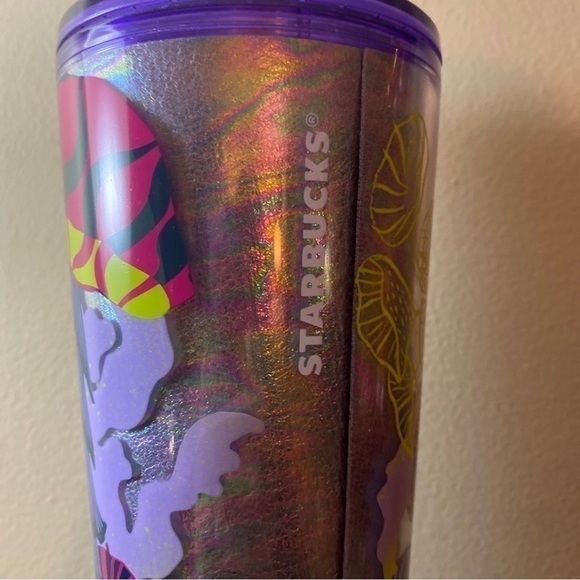 Starbucks Fall 2023 Lilac Jellyfish & Parasols 24 Oz Venti Cold Cup - Picture 4 of 5